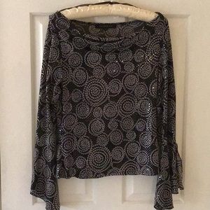 Long Sleeved Black Dressy Top